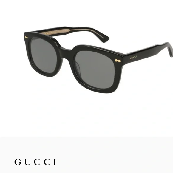 Gucci Black and Gold Sunglasses with Sleek Design Gucci GG1661S 001 Sunglasses - US main image 4